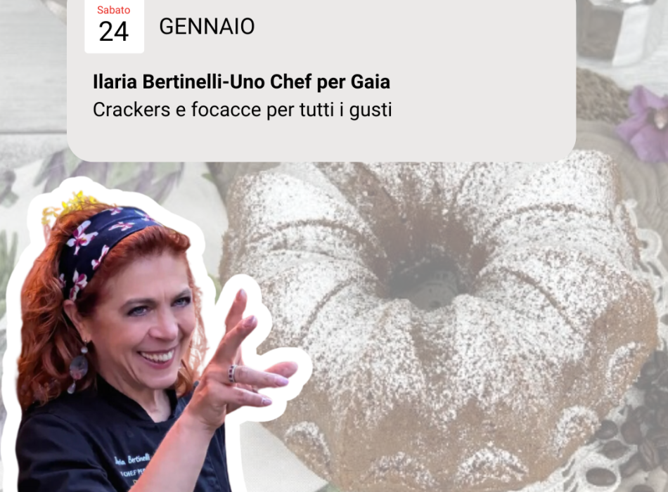immagine con foto di Ilaria Bertinelli di un Chef per Gaia