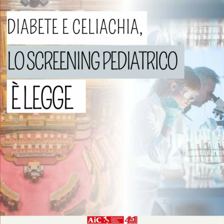 Celiachia e diabete di tipo 1: lo screening pediatrico è legge